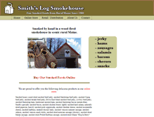 Tablet Screenshot of logsmokehouse.net